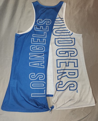 Los Angeles Dodgers Tank Top Women's Size S Blue Sleeveless Open Back MLB LA - 第 3/5 張圖片