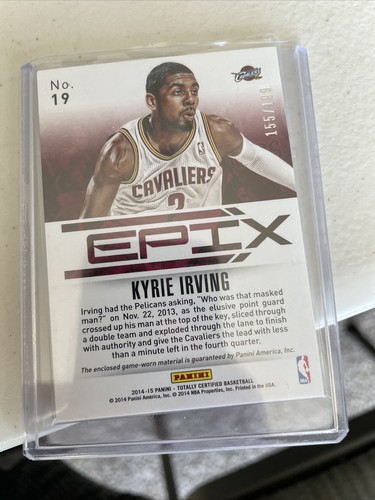Kyrie Irving 2014-15 Totally Certified EPIX RED #’d 1/199 - Picture 2 of 2