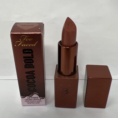 #ad #ad Too Faced Cocoa Bold Em Power Cream Lipstick 3.3g. 0.11oz. Ganache NIB E5 $13.27