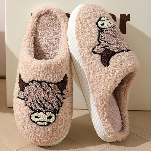 Cute Animal Cartoon Soft Plush Slippers Dachshund Slippers for Women men, Hot - Picture 39 of 86