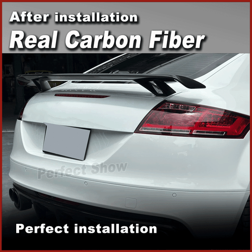 Alerón trasero de carbono alerón labio trasero para Audi TT TTS 8J A5 A7 S7 RS7 A6 - Imagen 4 de 11