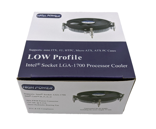 NUEVO Ventilador de Refrigeración de CPU ALTA POTENCIA® Bajo Perfil 1U/2U/mITX para Socket Intel LGA-1700 - Imagen 4 de 22
