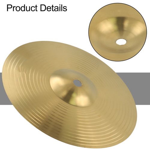 8 10 Inch Drum Brass Cymbals Percussion Splash Crash Hi-Hat Jazz Drum Cymbal - Picture 18 of 22