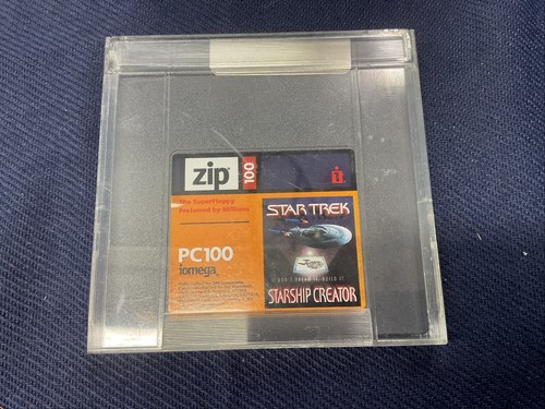 Iomega Zip 100 Disk External Drive Z100usb + 8 Disks +Star Trek Starship Creator - Afbeelding 7 van 12