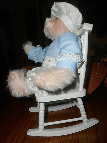 Belinda Nesler #8 Artist Mohair Teddy Bear Jointed Button Eyes Felt Hands & Feet - Bild 2 von 9