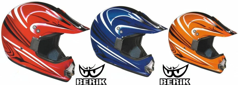 CASQUE  BERIK  HELMET CROSSMASTER ..Tailles XL et XXL ...MOTOCROSS/ENDURO /SX/MX - Photo 1/1