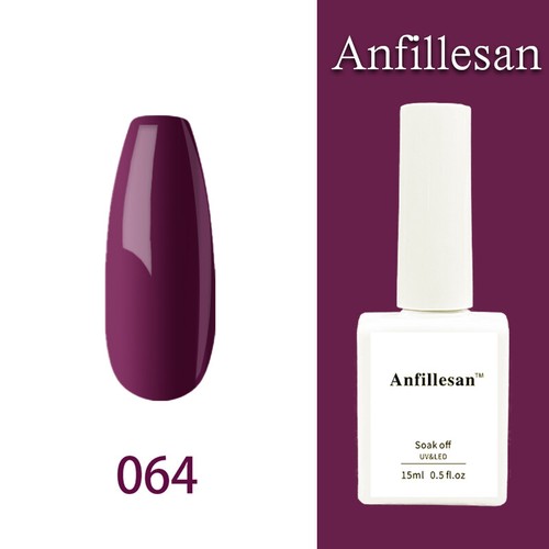 Anfillesan 15ML Gel Nail Polish Summer Nail Soak Off LED UV Gel Top/Base Coat - Picture 99 of 203