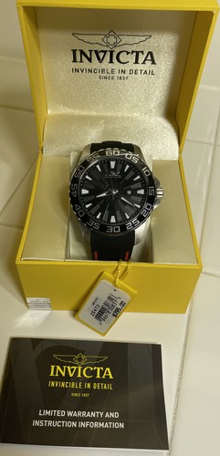 Pro Diver schwarzes Zifferblatt schwarz Gummi Herrenuhr 25473 - SELTEN... - Bild 4 von 12