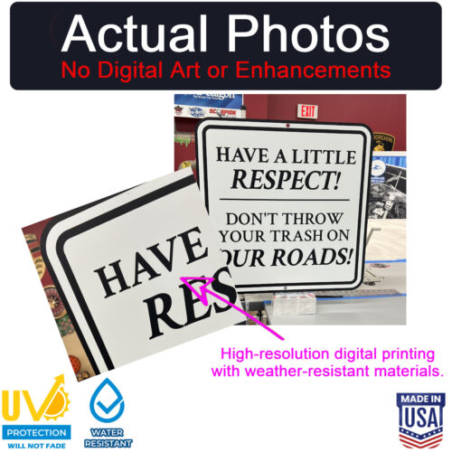 Custom Personalized 24"x24" Metal Sign, ACM Aluminum, WHITE - Made in USA - Picture 6 of 19