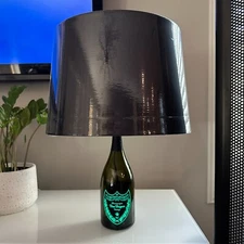 Dom Perignon Luminous 750ml Light Up Repurposed Lamp Multiple Available