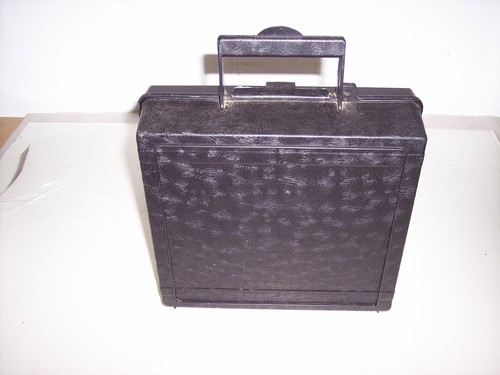 BLACK HARD PLASTIC STORAGE CASE FOR CASSETTE TAPES HOLDS 20 TAPES #8 - Picture 4 of 7