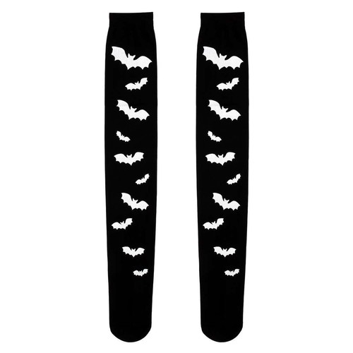 Women's Thigh High Long Stockings Over Knee Socks Cosplay Halloween Bat Style - Picture 12 of 15