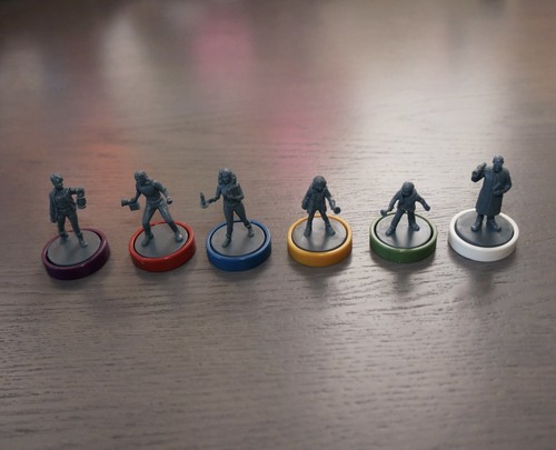 Traición en casa en la colina | Las 6 figuras en miniatura de personajes con bases - Imagen 3 de 9