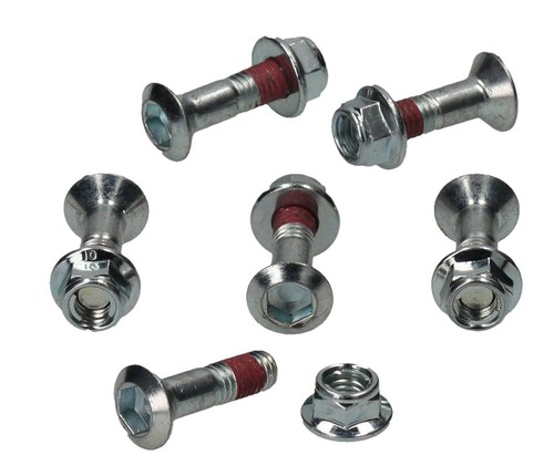 Juego de 6 tornillos de piñón Moose con tuercas M8x30 plata para motocross enduro - Imagen 1 de 2