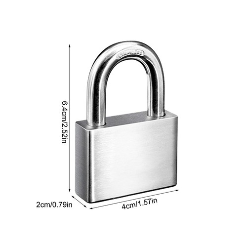 Padlock with 3 Keys Heavy Duty Padlock For Suitcase Gym Locker Cabinet - Picture 2 of 10