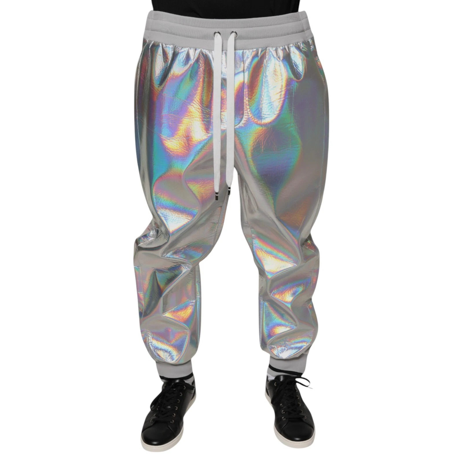 DOLCE & GABBANA Pants Silver Iridescent Men Jogger Sweatpants IT50/W36/L 830usd
Opens in a new windo