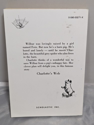 Charlotte’s Web 1952 1st Ed Paperback Book By E.B. White - Picture 2 of 3