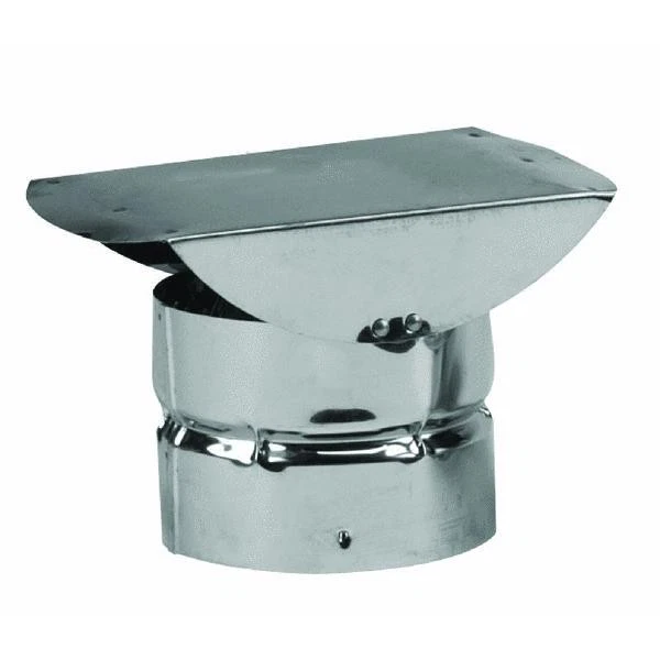 1)-3u0026#034; Stainles Steel Type L Pellet Stove Pipe Horizontal Termination  Cap 3VP-HC | eBay