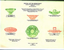 Bartlett-Collins Co. glass catalog reprint, ca 1929