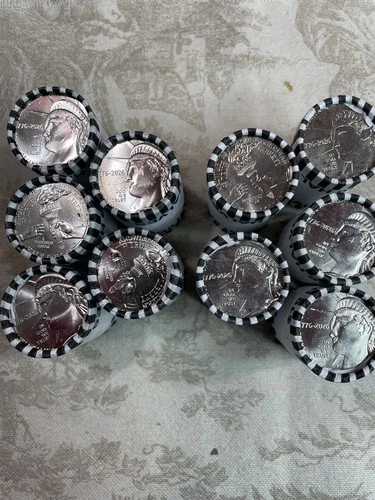 10 Rolls (200 Coins) 2026 5P & 5D Half Dollar rolls BU in Original Bank Wrapper