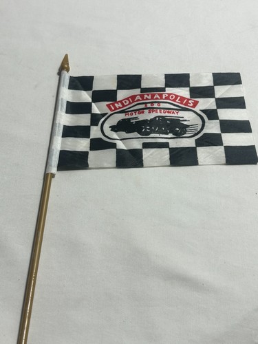 INDY 500 Indianapolis Motor Speedway Vintage Checkered Car Racing Flag M-619