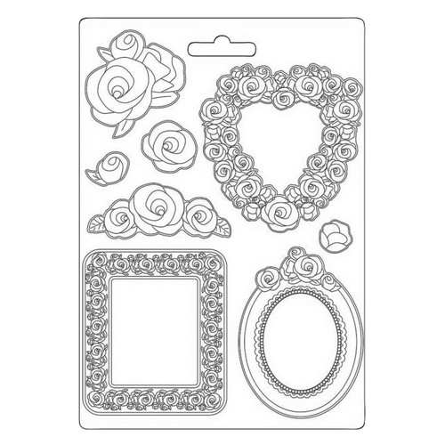 Molde de fundición "marco de rosas" - Imagen 1 de 9