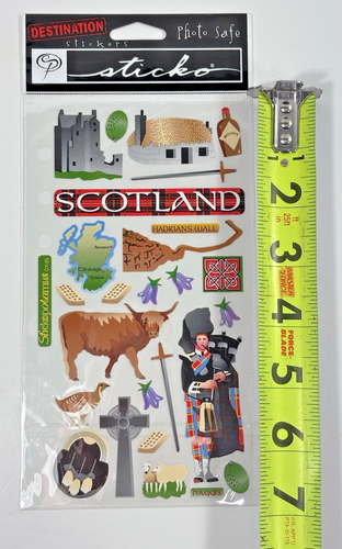 NEW Stickopotamus Destination "SCOTLAND" Binder Stickers Photo Safe SPCY25 - Picture 4 of 4