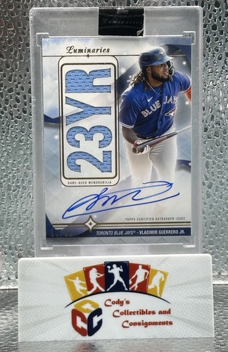 Vladimir Guerrero Jr /15 SSP Patch AUTO 2023 Topps Luminaries Home Run Kings - Picture 1 of 11