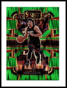 2023-24 Panini Select #100 Jaime Jaquez Jr. Green Shock Prizms