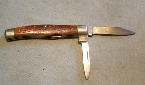 Vintage  Case XX 6232 Dark Red Bone Pocket Knife - Bild 2 von 8