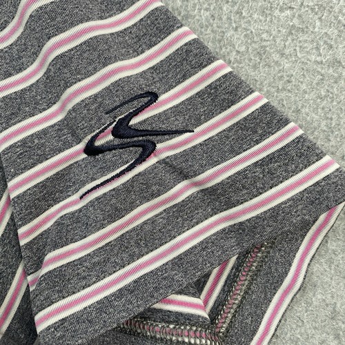 FootJoy Polo Camicia Uomo Media Performance Elasticizzata Righe Campo da Golf Logo FJ - Foto 4 di 13
