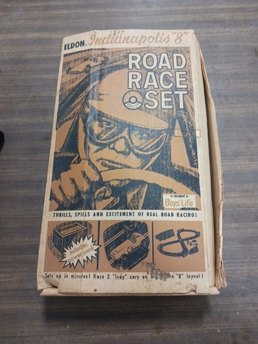 Eldon Indianapolis “8” Road Race Set w/Box 1963