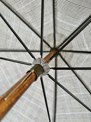 Rare London Undercover Prince of Wales Oak Solid Stick Umbrella - Picture 4 of 12