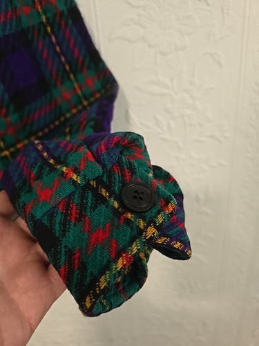 Vintage Pendleton Wool Jacket Women’s 2X Plaid Purple Green Red Made in USA - Picture 9 of 15