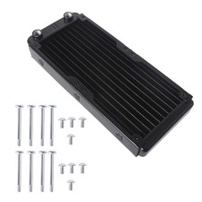 Aluminum Radiator CPU Water Cooling Heat Exchanger with 1/4 inch Thread 10 Tubes