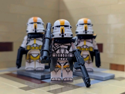 Star Wars Clone Custom Minifig (3x) 327th Star Corps Airborne Commander & Lt's - Picture 13 of 14