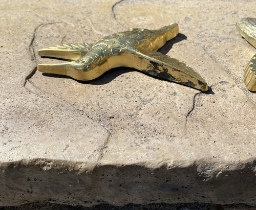 MCM Vintage Homco Gold Kolibris Wandkunst Wohndeko 7669 Hergestellt in den USA 2er-Set - Bild 5 von 11