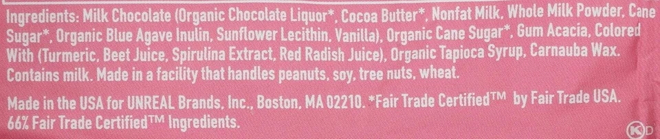 Lot of 12 UNREAL GEMS New Full Case Unreal  Milk Chocolate Gems 1.3 Oz per pack - Image 4 of 4