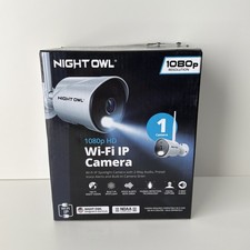 Night Owl WM-CAM-WNP2LBU 1080p HD Wi-Fi IP Built-In Spotlight Camera