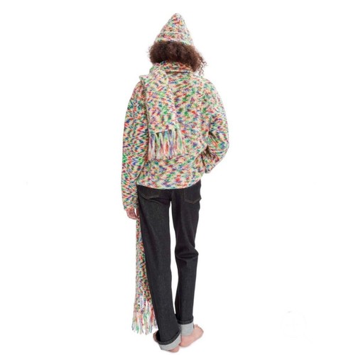 A.P.C. JW Anderson Multi-Color Knit Mohair Wool S Used Crew Neck Long Sleeve - Zdjęcie 4 z 7