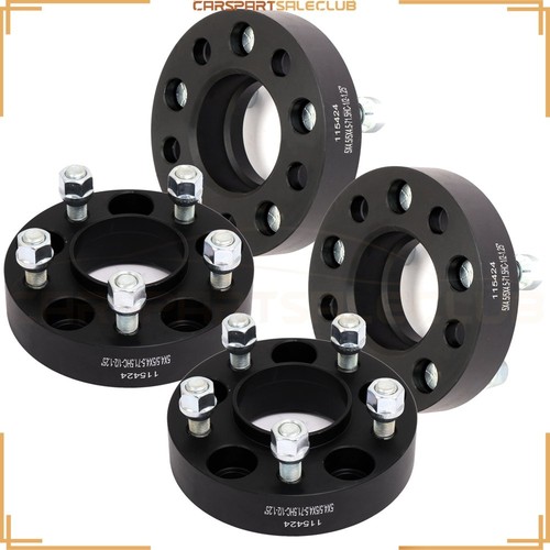 4 Pcs 1.25'' 5x4.5 5x114.3 Wheel Spacers 1/2" Studs For Jeep Liberty 2002-2012 - Picture 5 of 11