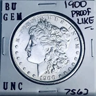 1900 BU GEM MORGAN SILVER DOLLAR UNC MS+++ U.S. MINT RARE COIN 7563