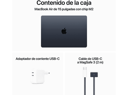 Apple MacBook Air (2023), 15.3" Retina, Chip M2 de Apple, 8 GB, 256 GB SSD - Imagen 4 de 12