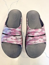 OOFOS Oofoam OOahh Limited Slide Sandal purple camo women 9