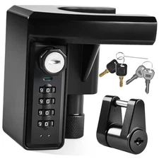  Trailer Hitch Locks with Keys & 4-Digit Combo Lock - Fits 1-7/8", 2'' 