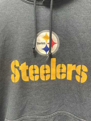 Pittsburgh Steelers NFL Hoodie Mens 2XL Vintage Football Gildan Heavy Blend - Picture 2 of 9