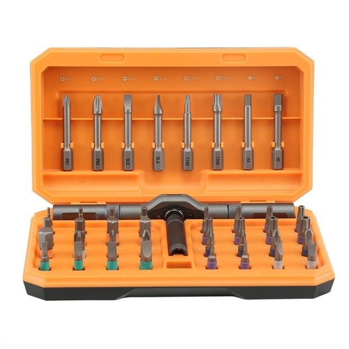 42 in 1 Magnetic Screw Drivers Bits Ratchet Wrench Set Bicycle Tools - Picture 13 of 15