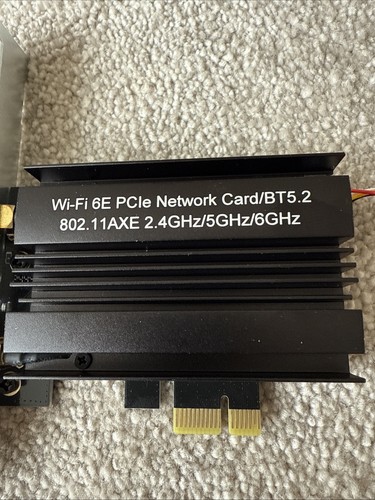 WiFi 6E AX5400 Bluetooth5.2 PCI-E Adapter PC TRI- Band 2.4G+5G+6G Network Card - Photo 2/5