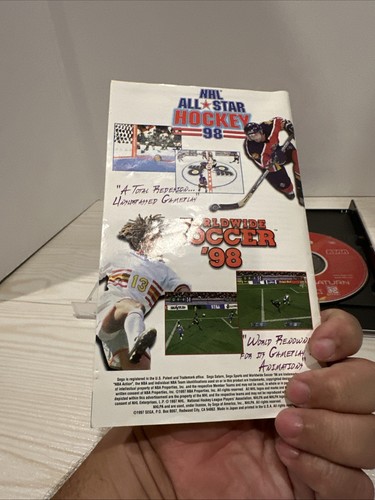 NBA Action 98 (Sega Saturn, 1997) Kobe Bryant Funda Juego Estuche y Manual - Imagen 7 de 8