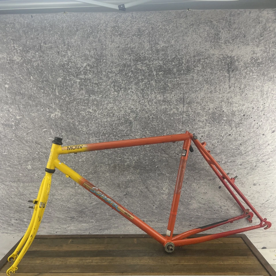 Cuadro de bicicleta de montaña Sonora con motivo de colección 20 en 4130 acero cromado MTB 26 pulgadas años 80 Foto 3 de 4